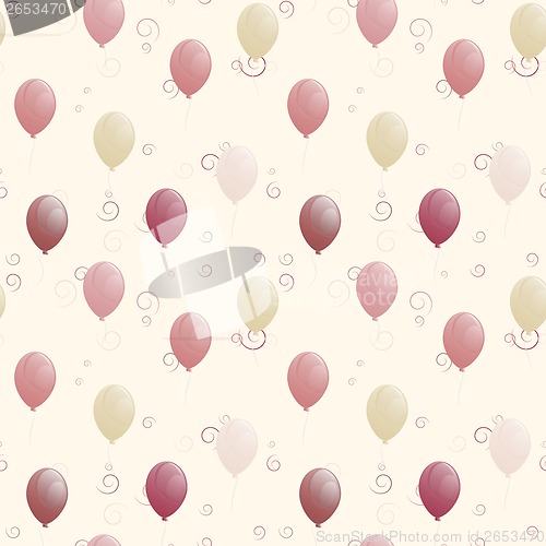 Image of balloons seamless texture