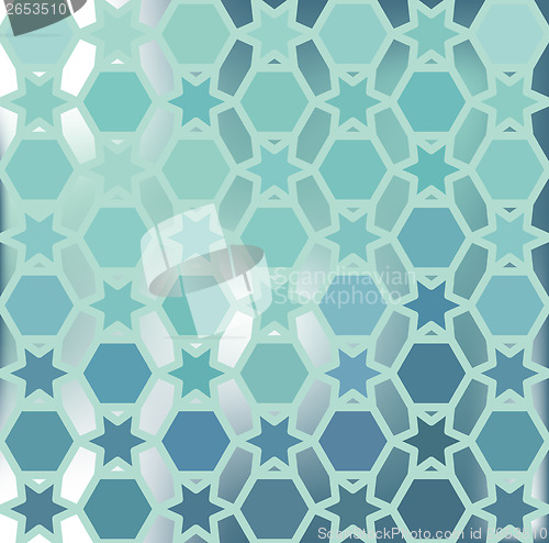 Image of Background of  hexagon and star