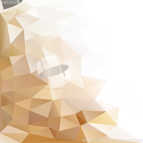 Image of abstract background of sand-colored triangles