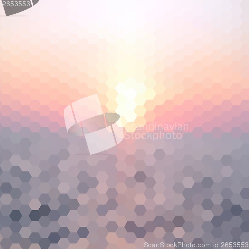 Image of abstract background of the hexagons