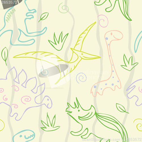 Image of dinosaur pattern