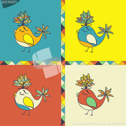 Image of background with bird parrot