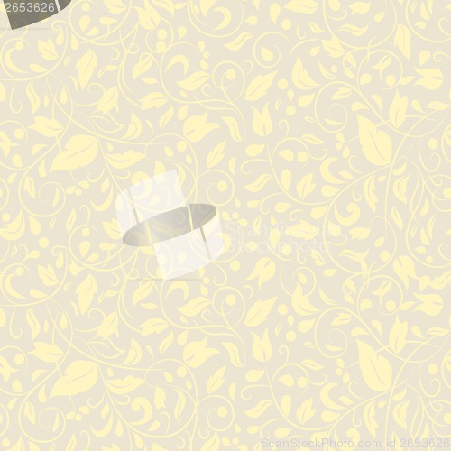 Image of floral ornament pale yellow