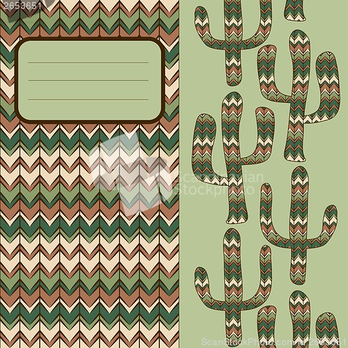 Image of background with cactus