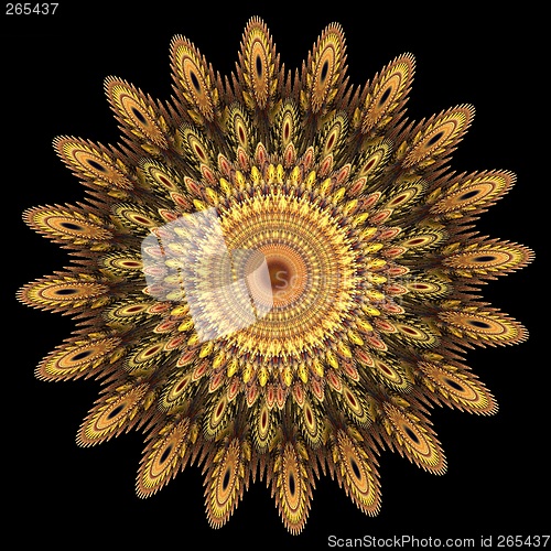 Image of Computer generated ornate flower