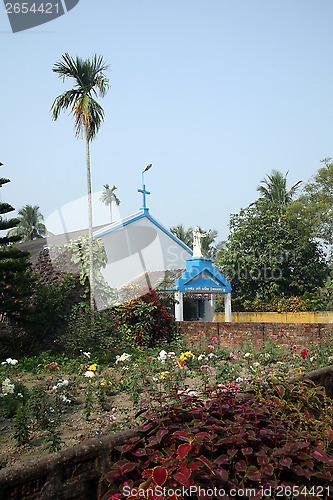 Image of The Catholic Church in Kumrokhali, West Bengal, India