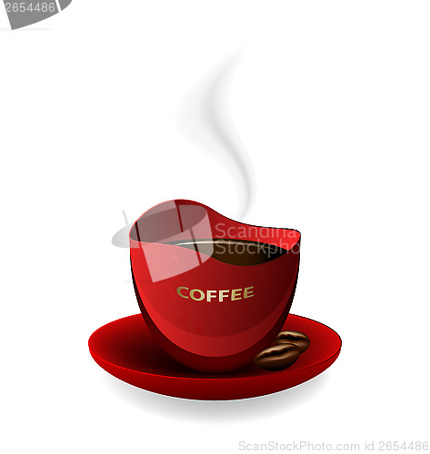 Image of Red Cup Of Coffee