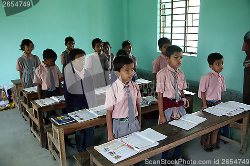 Image of Kids in school, Kumrokhali, West Bengal, India