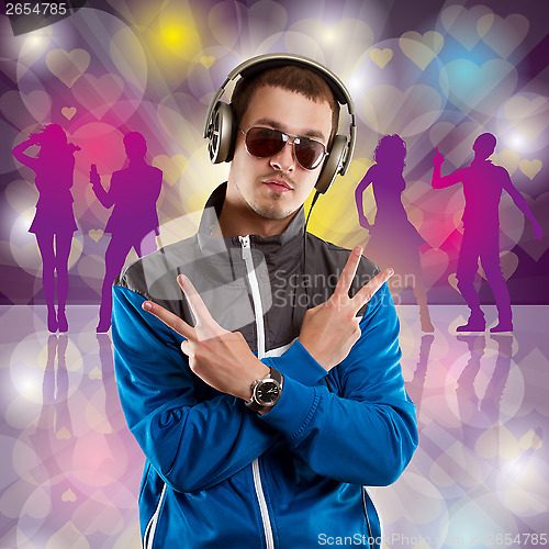 Image of Man in Glasses With Headphones