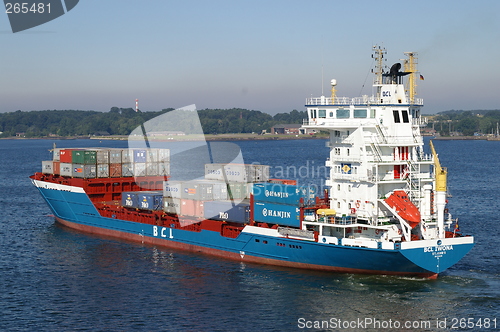 Image of Container ship caption