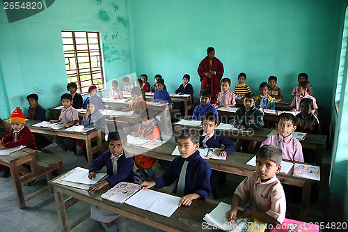 Image of Kids in school, Kumrokhali, West Bengal, India