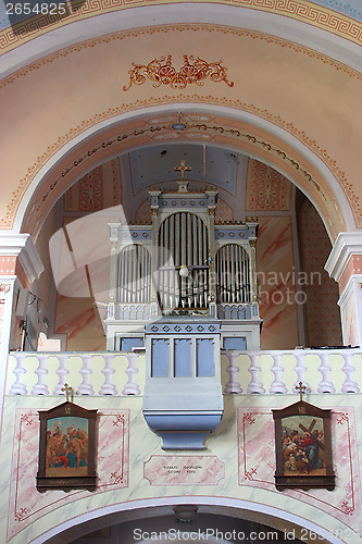 Image of Church choir with organ