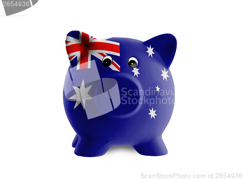 Image of Unique pink ceramic piggy bank