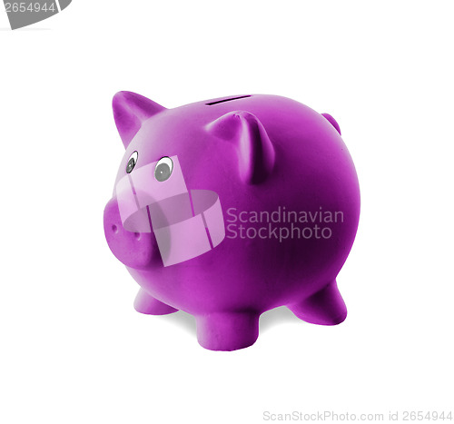 Image of Unique pink ceramic piggy bank