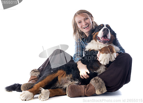 Image of woman and dog