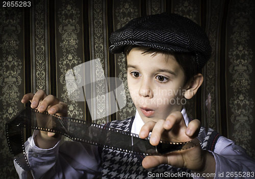 Image of Child considered analog photographic film