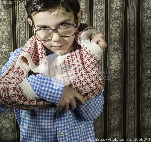Image of Smiling child dress vintage clothes