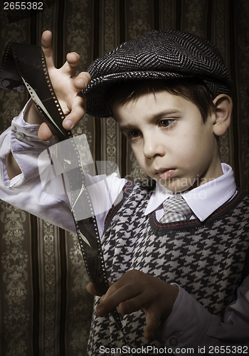 Image of Child considered analog photographic film