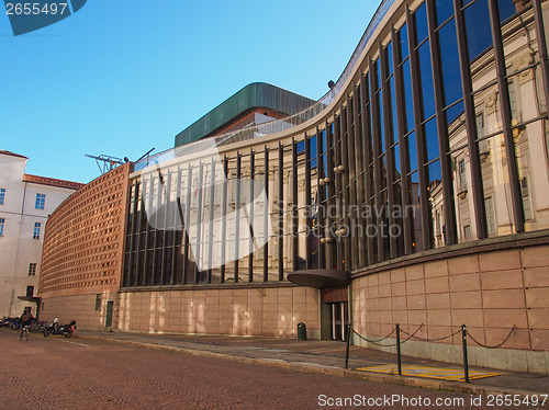 Image of Teatro Regio royal theatre in Turin