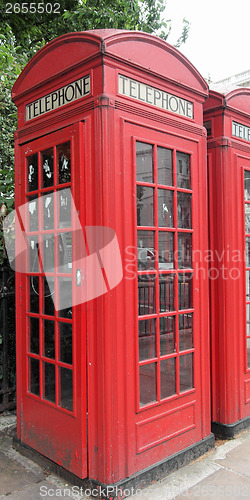 Image of London telephone box