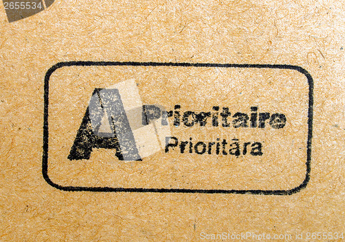 Image of Priority mail postmark
