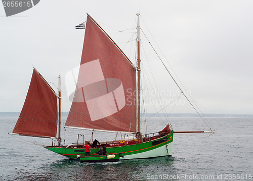 Image of nostalgic sailboat
