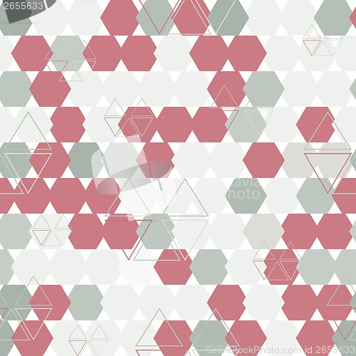 Image of background of hexagon and triangle