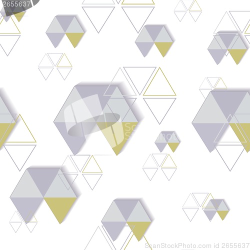 Image of background of hexagon and triangle