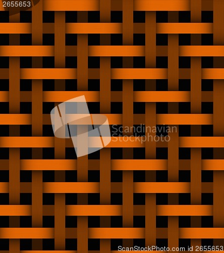 Image of Abstract orange lines on background