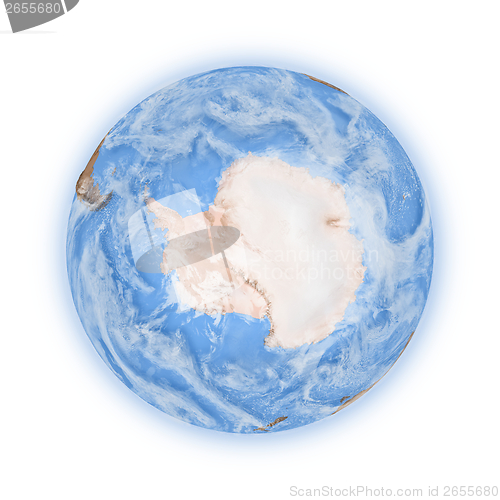 Image of Antarctica on planet Earth