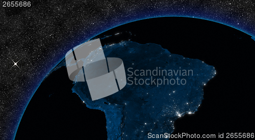 Image of Night in South America