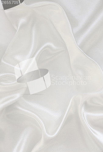 Image of Smooth elegant white silk as wedding background