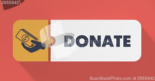 Image of Donate Concept in Flat Design.