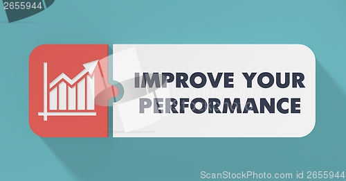 Image of Improve Your Performance Concept in Flat Design.