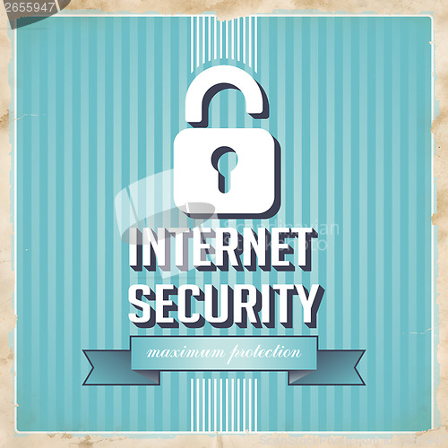 Image of Internet Security Concept in Flat Design.