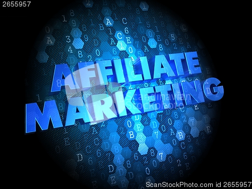Image of Affiliate Marketing Concept on Digital Background.