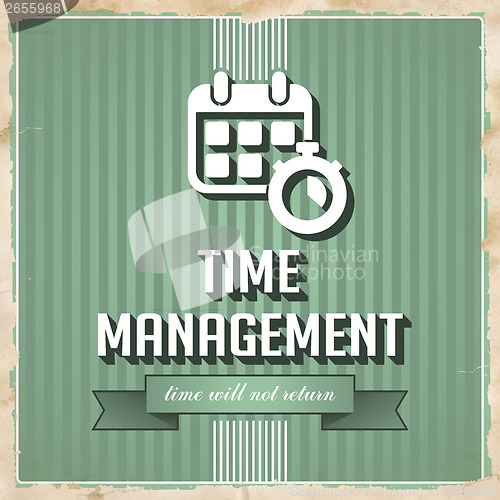 Image of Time Management Concept in Flat Design.