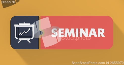 Image of Seminar Concept in Flat Design.