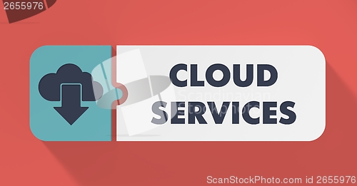 Image of Cloud Services Concept in Flat Design.