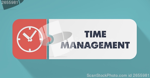 Image of Time Management Concept in Flat Design.