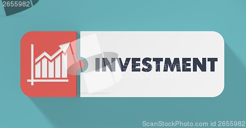 Image of Investment Concept in Flat Design.