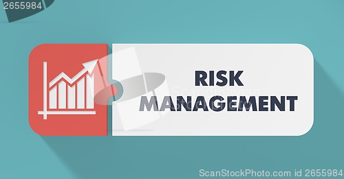 Image of Risk Management Concept in Flat Design.