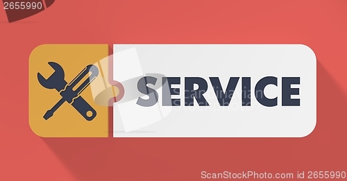 Image of Service Concept in Flat Design.