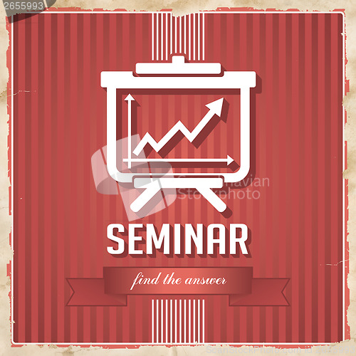 Image of Seminar Concept in Flat Design.