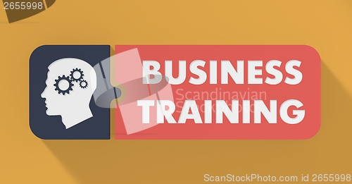 Image of Business Training Concept in Flat Design.