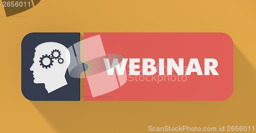 Image of Webinar Concept in Flat Design.