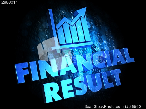 Image of Financial Result Concept on Digital Background.