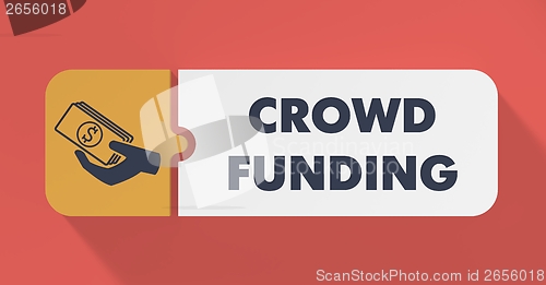 Image of Crowd Funding Concept in Flat Design.