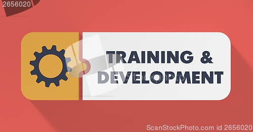 Image of Training and Development Concept in Flat Design.