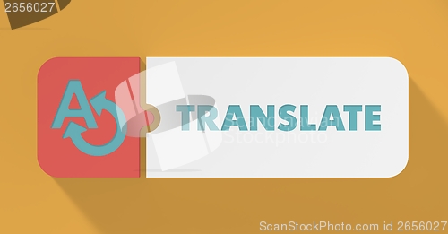 Image of Translate Concept in Flat Design.